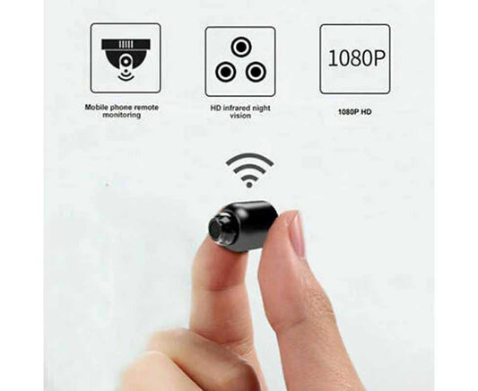 1080P HD Mini WiFi Camera for Home Office Included Sound Detector and Night Vision